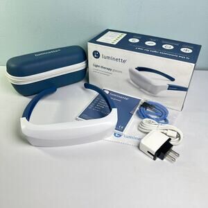 Luminette 2 Glasses Light Therapy Portable Wearable Mood Support New Open Box